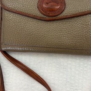 Dooney & Bourke Olive and Brown Crossbody Bag